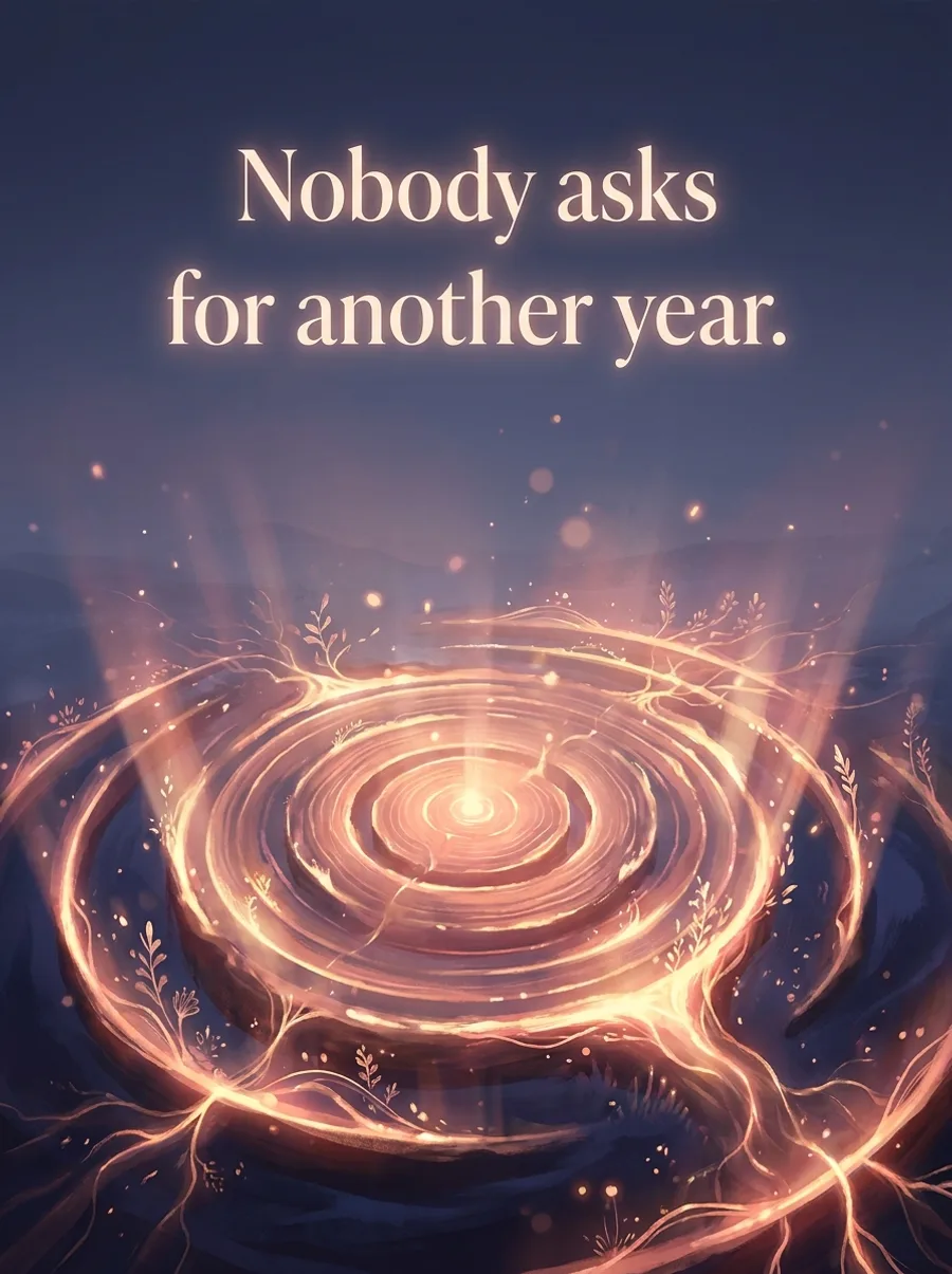 Nobody asks for another year.