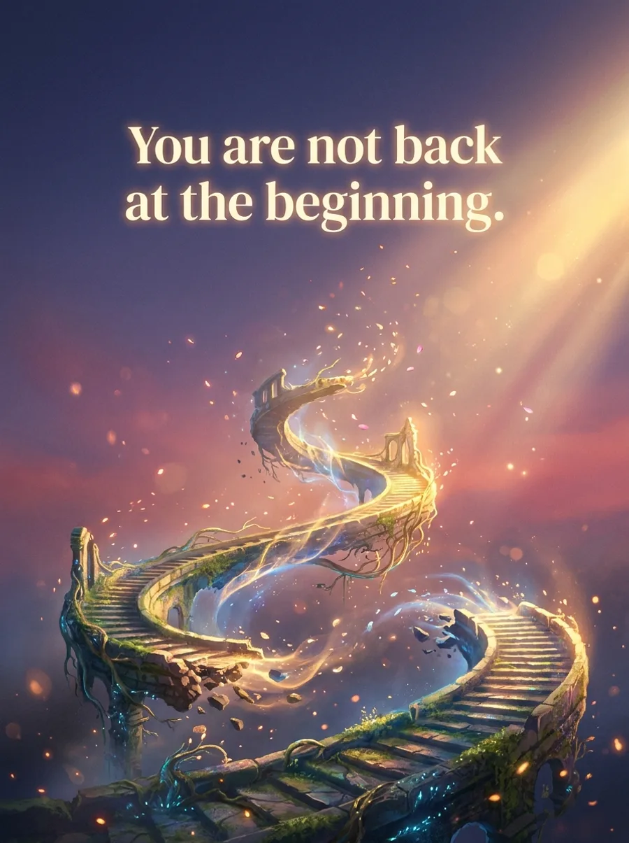 You are not back at the beginning.
