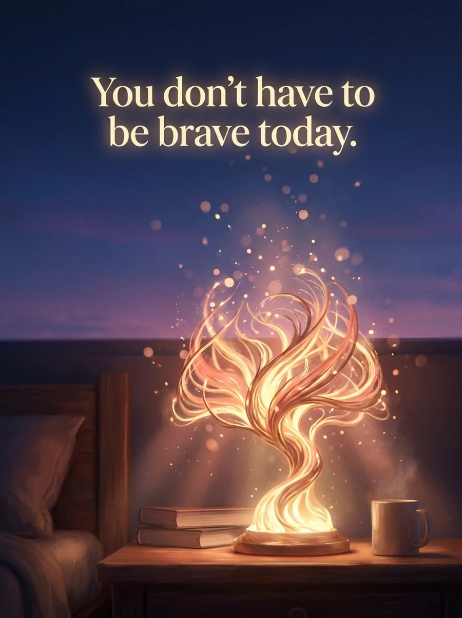 You don't have to be brave today.