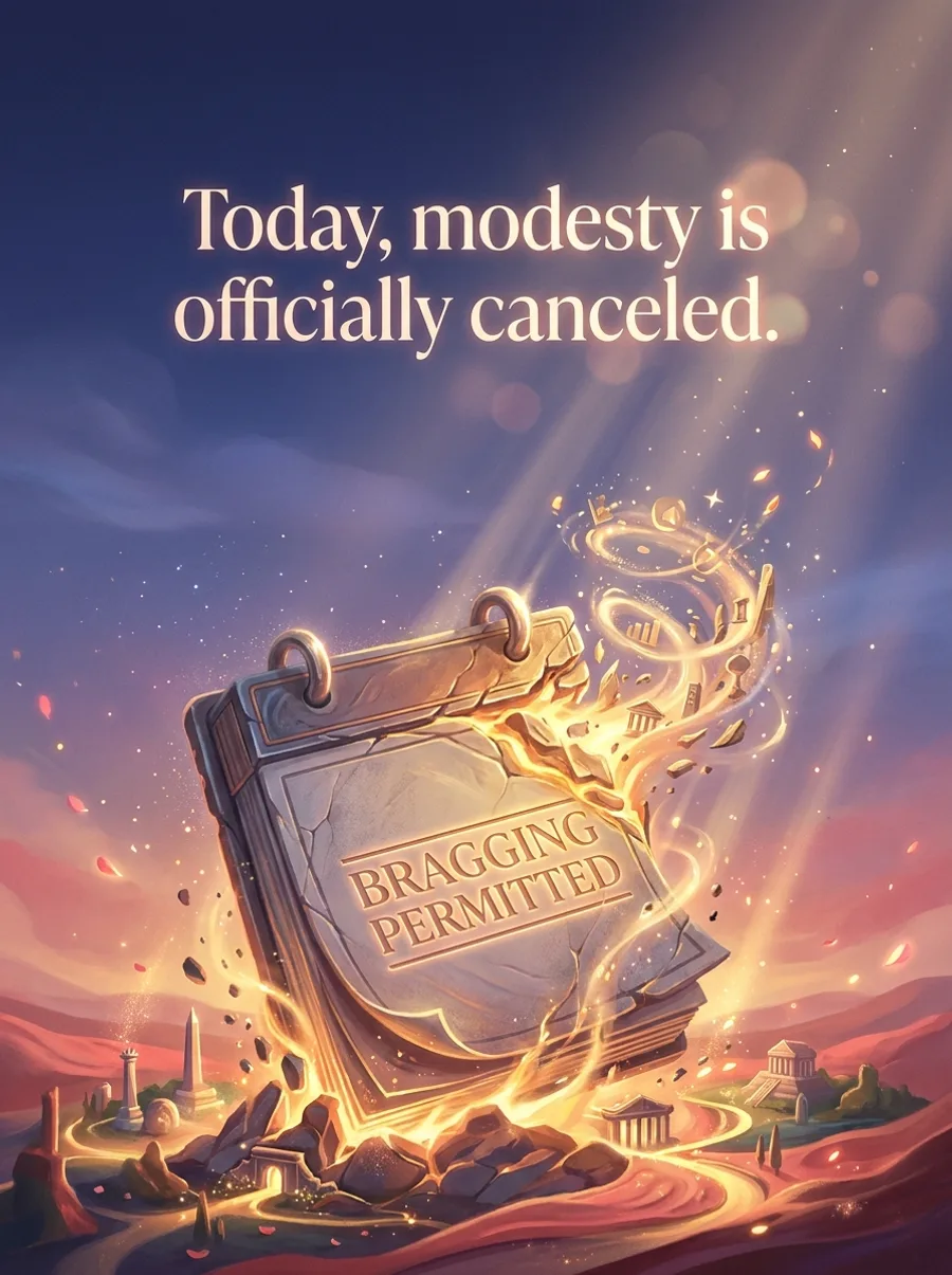 Today, modesty is officially canceled.
