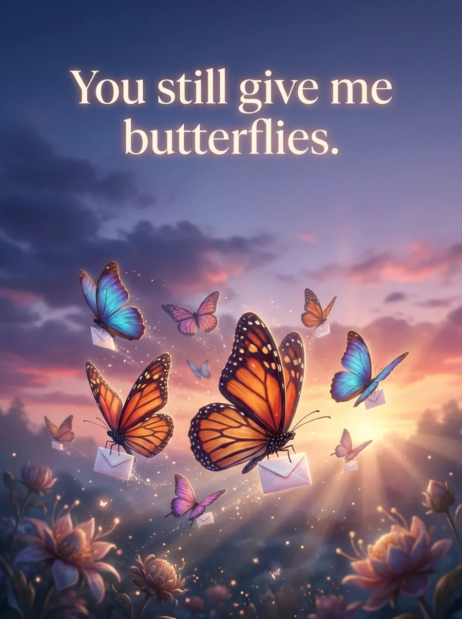 You still give me butterflies.