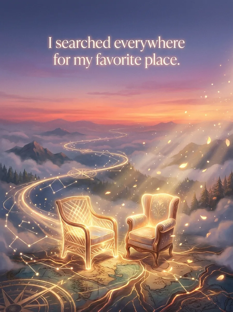 I searched everywhere for my favorite place.