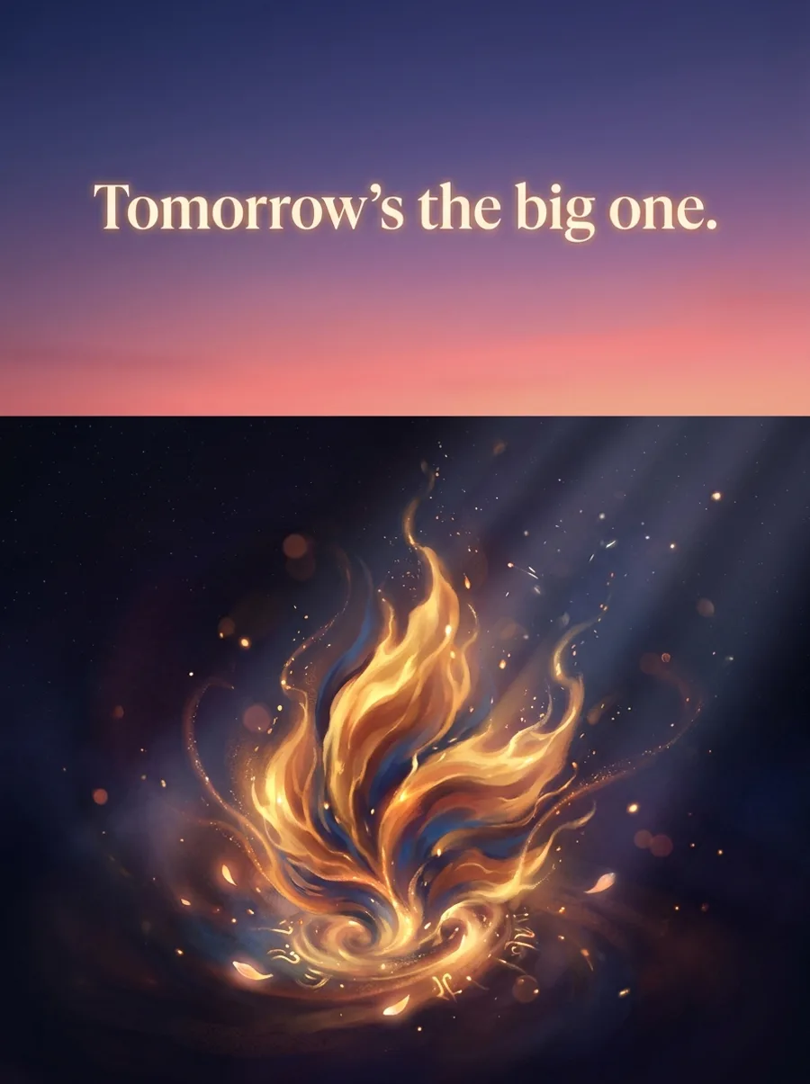 Tomorrow's the big one.