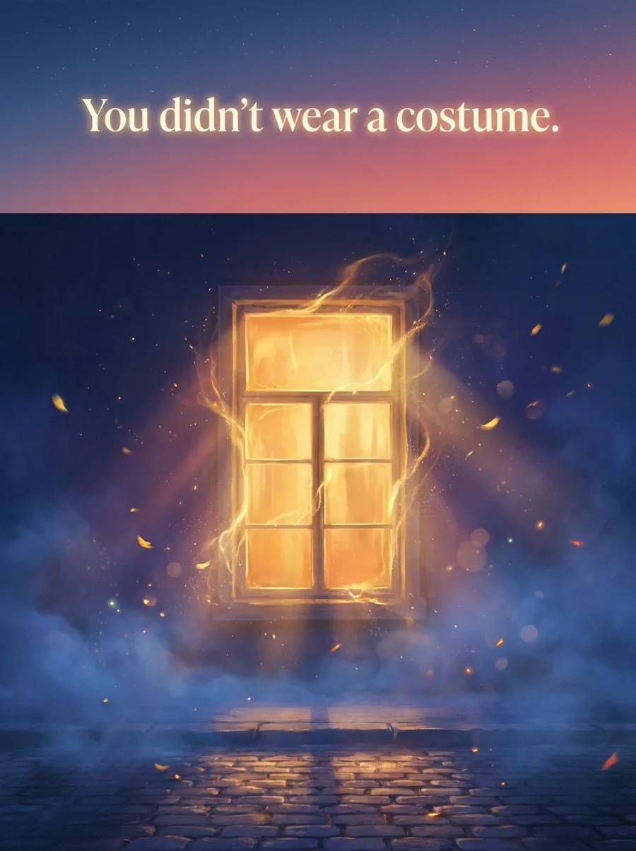 You didn't wear a costume.