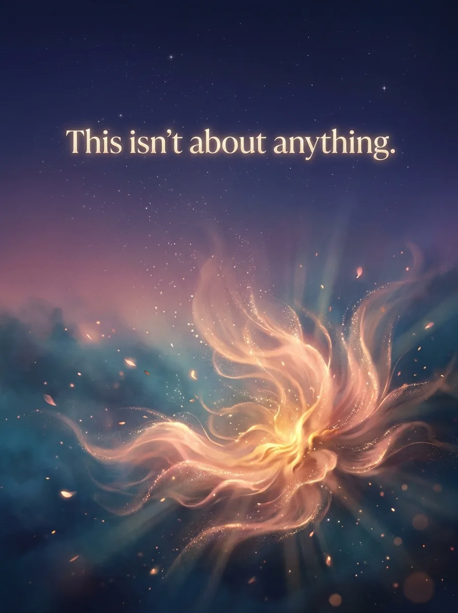 This isn't about anything.