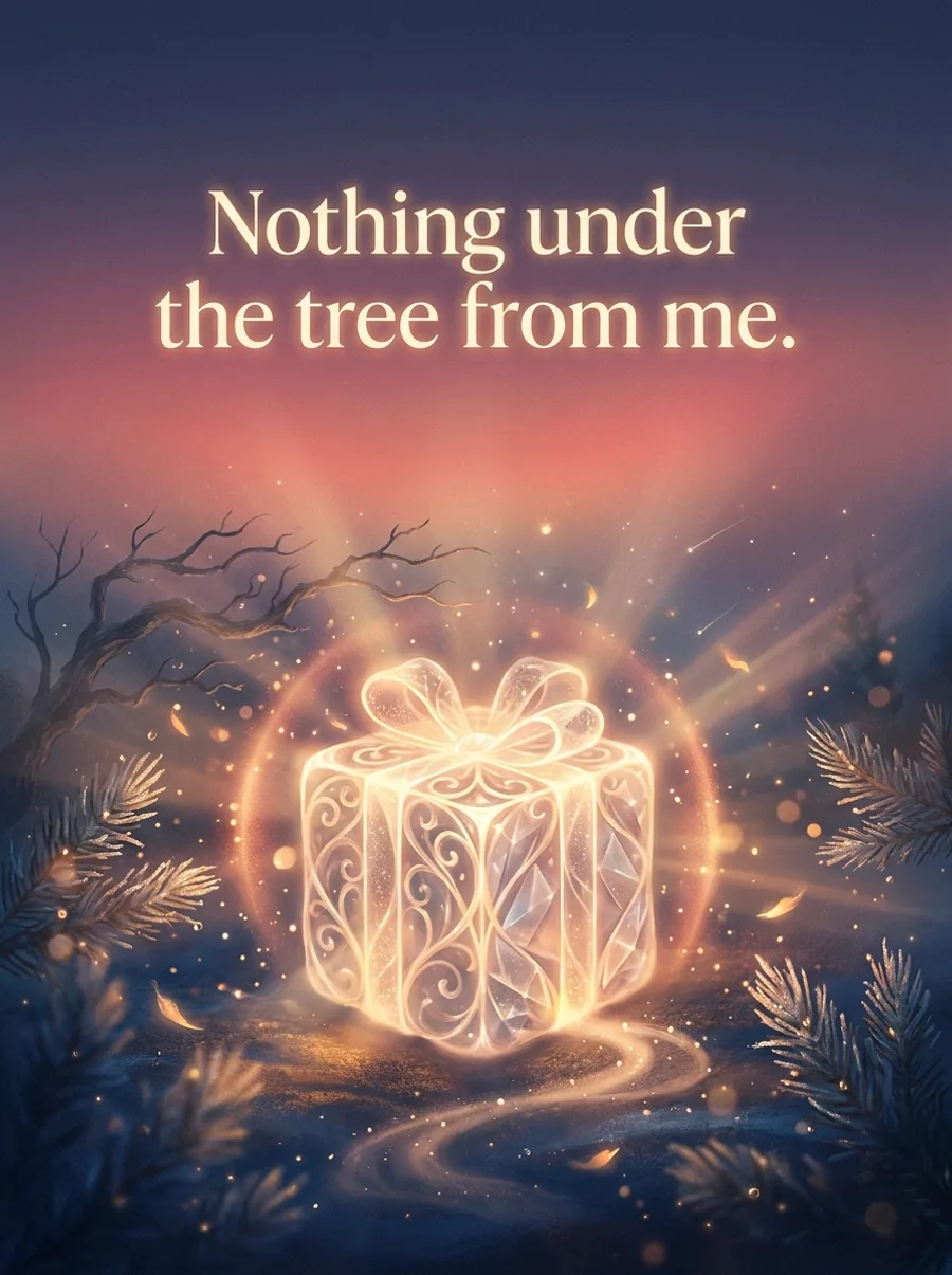 Nothing under the tree from me.