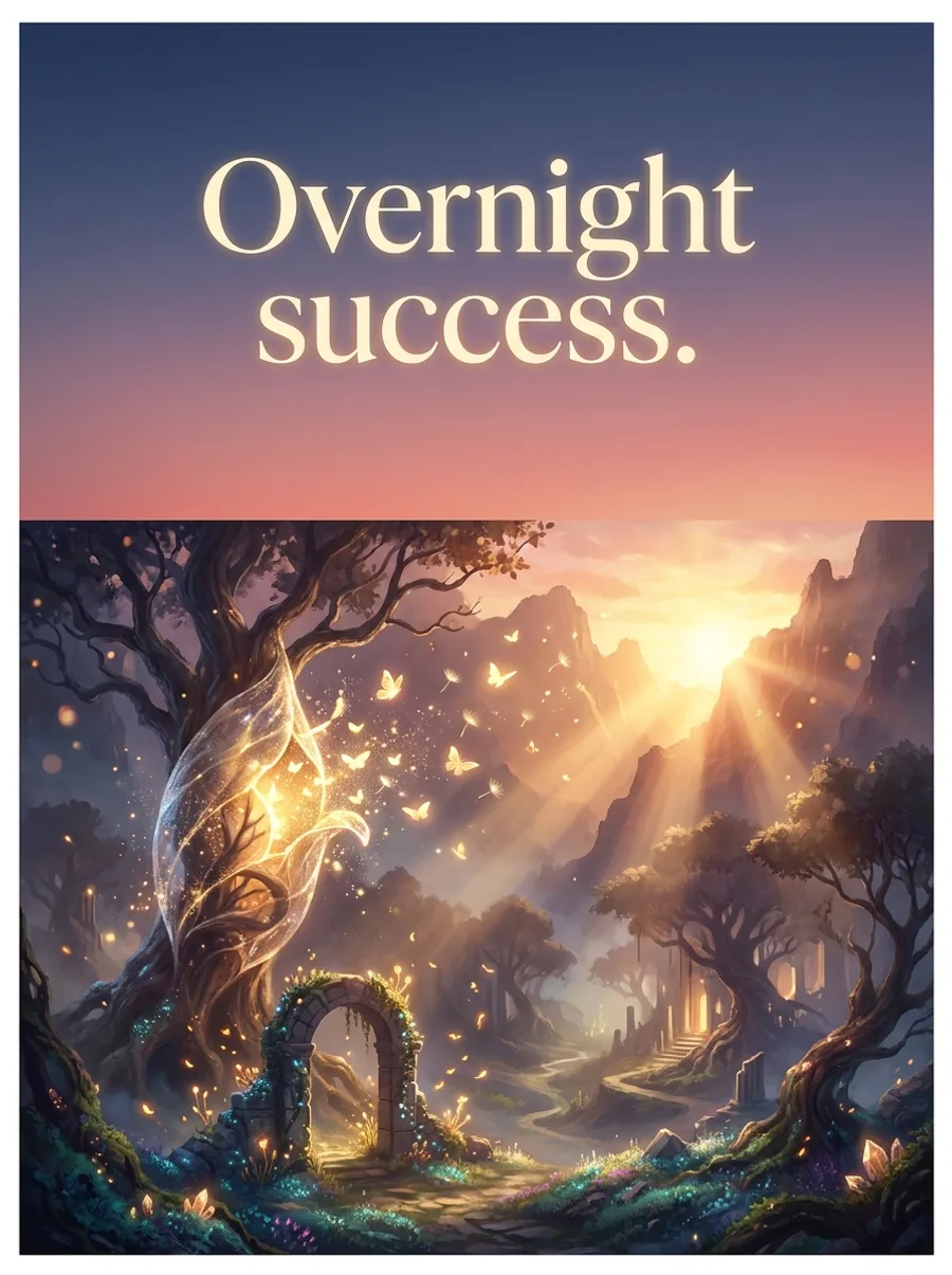 Overnight success.