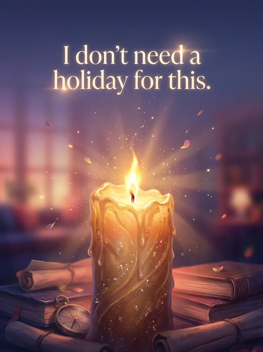 I don't need a holiday for this.