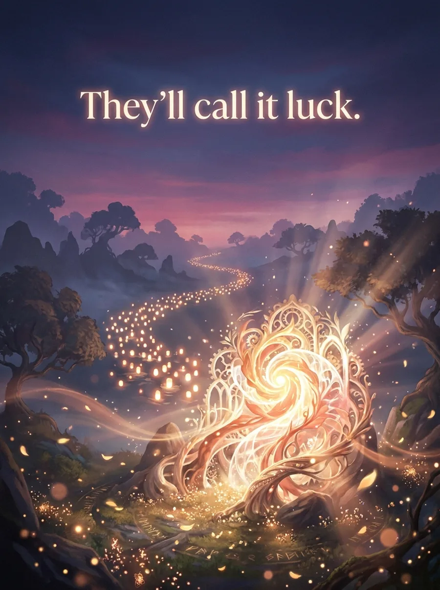 They'll call it luck.