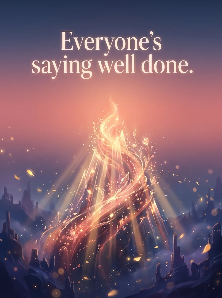 Everyone's saying well done.